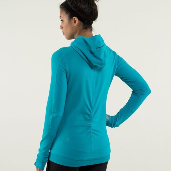 Lululemon Base Runner Hoodie, Half Micro Macro Surge, W3C79S - Size 4 - Picture 11 of 12